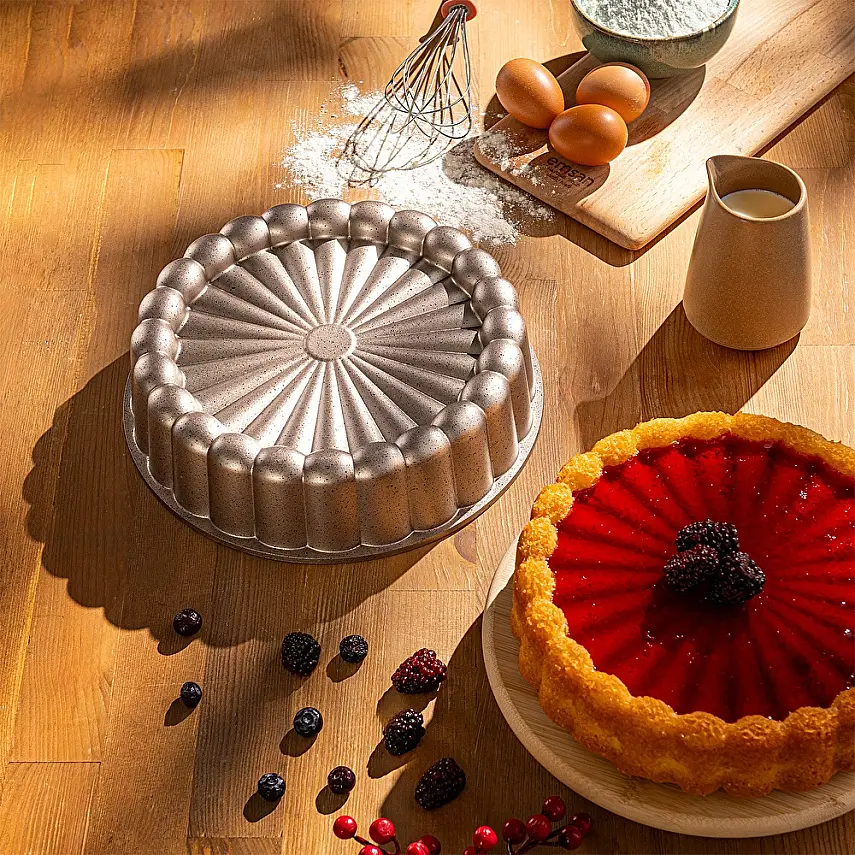 Emsan Golden Daisy Döküm Kek Kalıbı 25 cm - 2