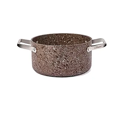 Stone-Age Terra 20 cm Çizilmez Yanmaz Yapışmaz İndüksiyonlu Derin Tencere - 3