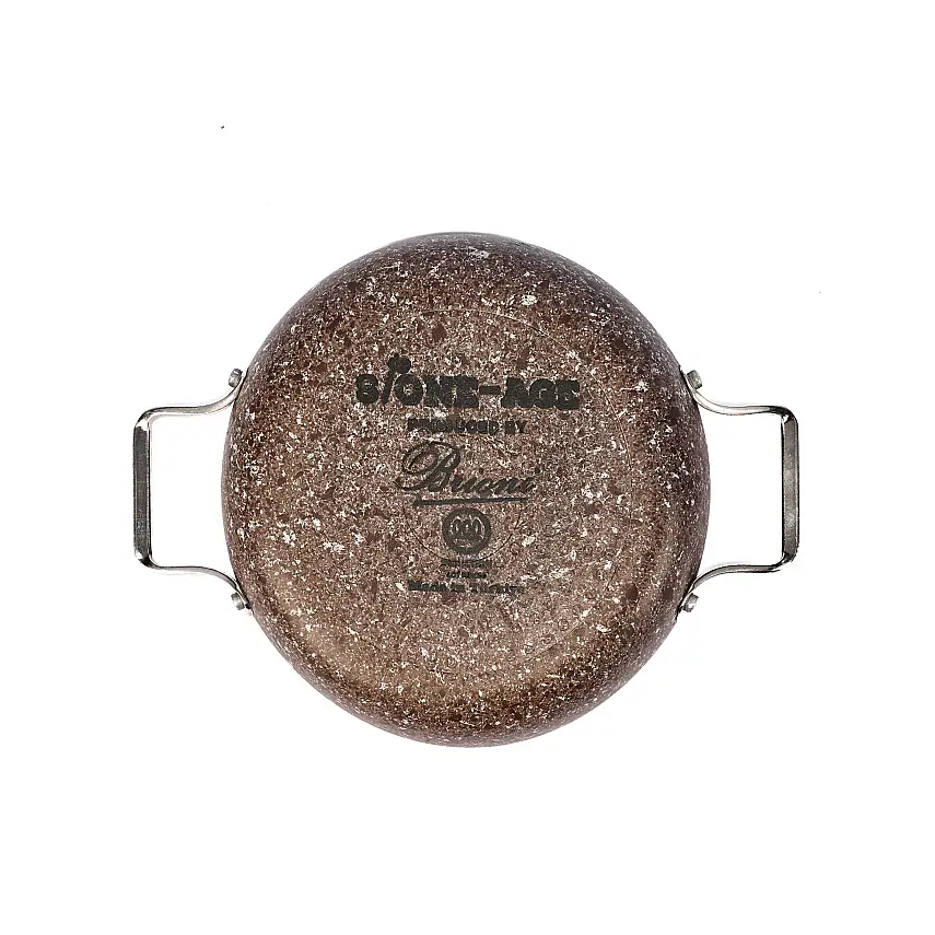 Stone-Age Terra 22 cm Çizilmez Yanmaz Yapışmaz İndüksiyonlu Sahan - 4