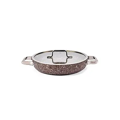 Stone-Age Terra 22 cm Çizilmez Yanmaz Yapışmaz İndüksiyonlu Sahan