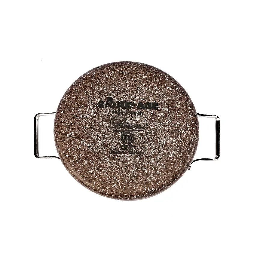 Stone-Age Terra 24 cm Çizilmez Yanmaz Yapışmaz İndüksiyonlu Derin Tencere - 5