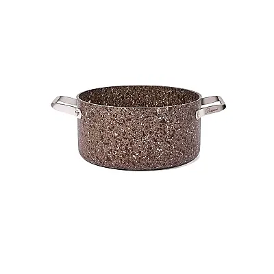 Stone-Age Terra 24 cm Çizilmez Yanmaz Yapışmaz İndüksiyonlu Derin Tencere - 3