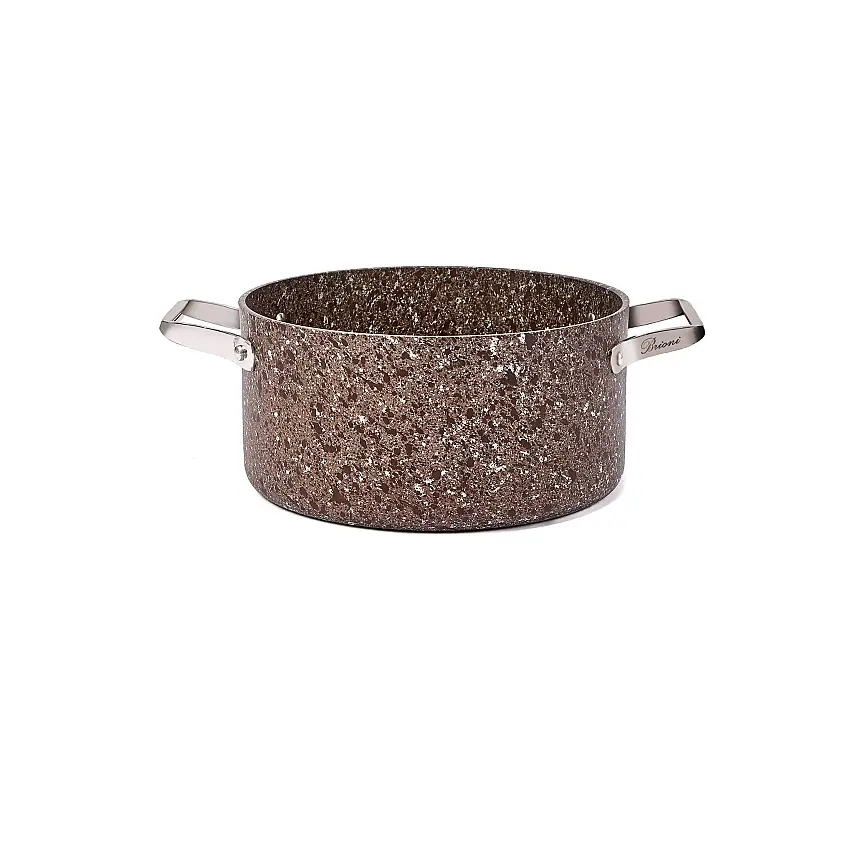 Stone-Age Terra 24 cm Çizilmez Yanmaz Yapışmaz İndüksiyonlu Derin Tencere - 3