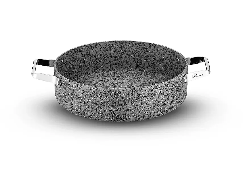 Stone-Age Çizilmez Yanmaz Yapışmaz 28 Cm Basık Tencere - 3